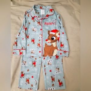 Christmas Rudolph Red-Nosed Reindeer Boys 5T Pajama Set